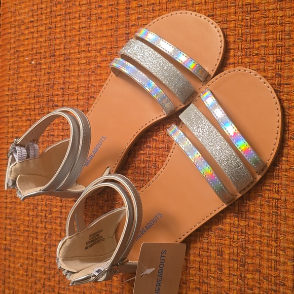 Other - GIRL'S SILVER "ADDISON" SANDALS SIZE 13